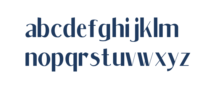 Massenet SemiBold Bold Lowercase
