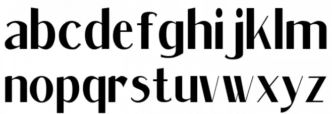 Massenet SemiBold Bold Шрифта строчной