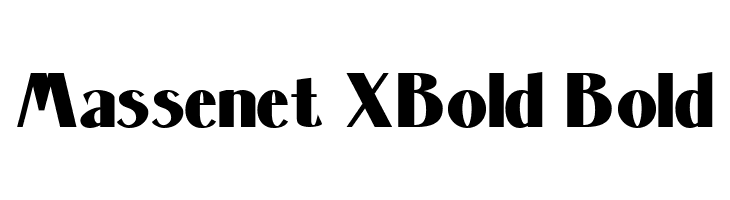 Massenet XBold Bold  नि: शुल्क फ़ॉन्ट्स डाउनलोड