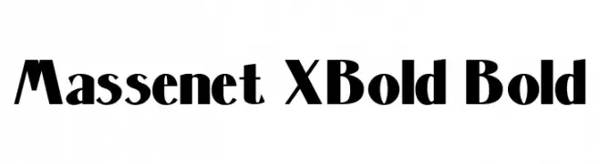 Massenet XBold Bold 