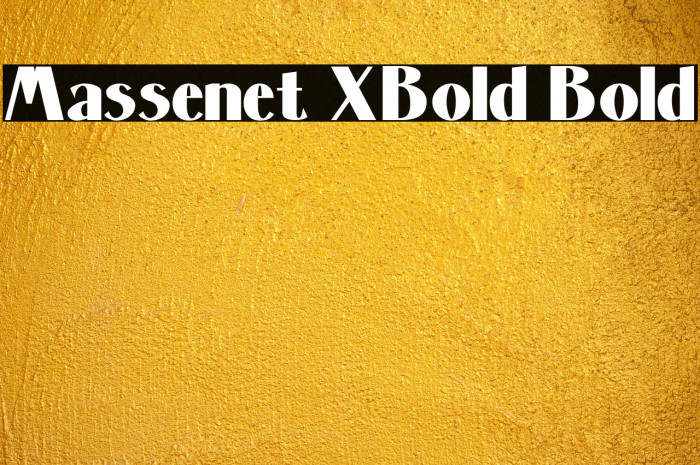 Massenet XBold Bold Example 3