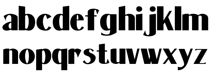 Massenet XBold Bold Font LOWERCASE