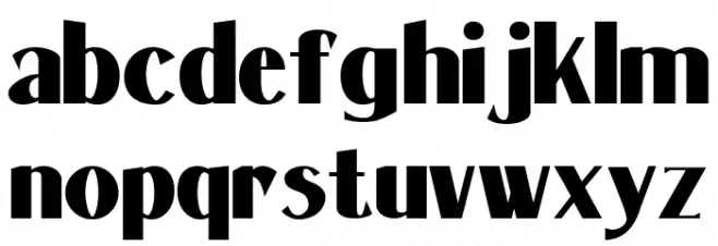 Massenet XBold Bold Font LOWERCASE