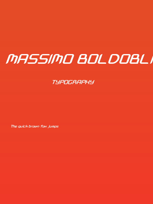 Massimo BoldOblique Poster