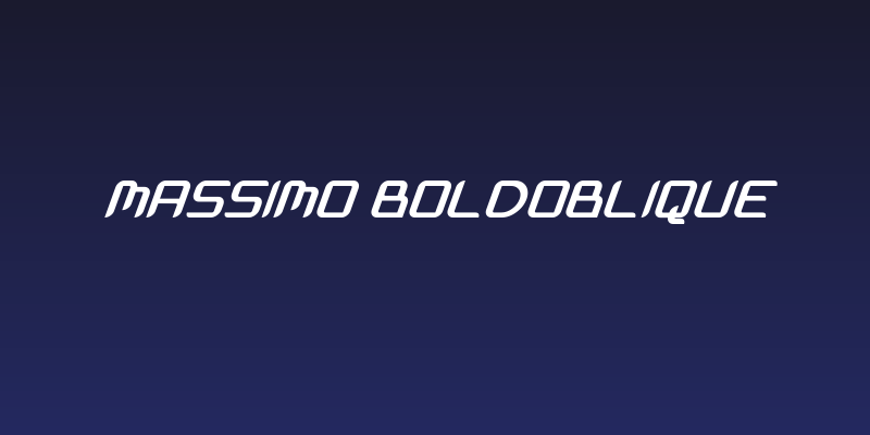 Massimo BoldOblique Social Header