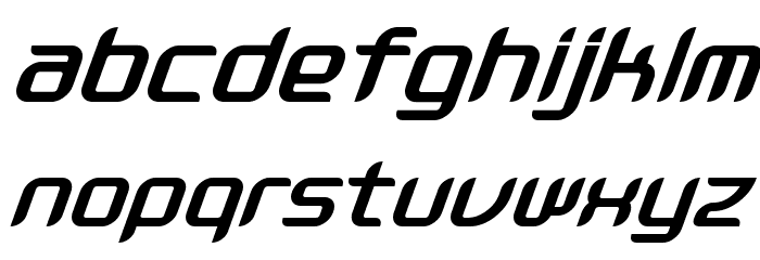 Massimo BoldOblique Font LOWERCASE