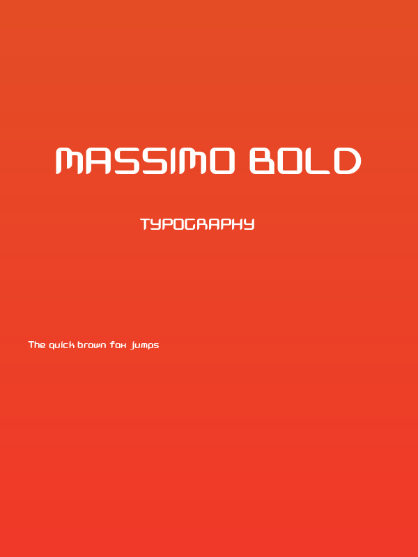 Massimo Bold Poster