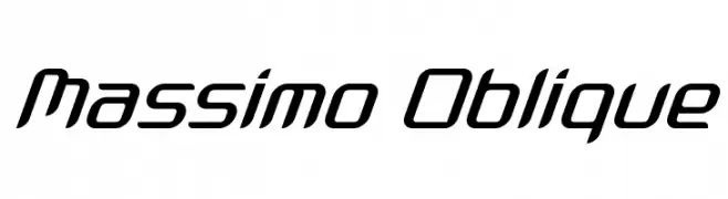 Massimo Oblique  font caratteri gratis