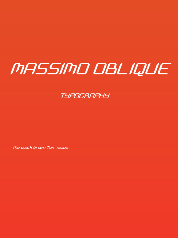 Massimo Oblique Poster