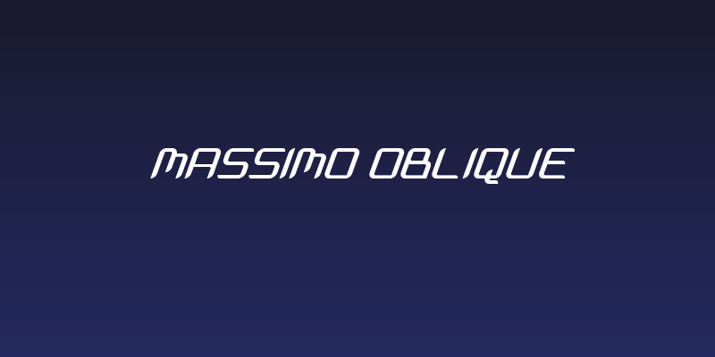 Massimo Oblique Social Header
