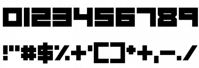 Massive Bassline Font OTHER CHARS