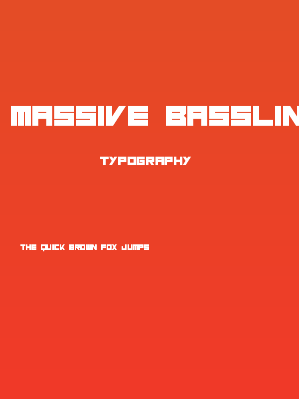 Massive Bassline Poster
