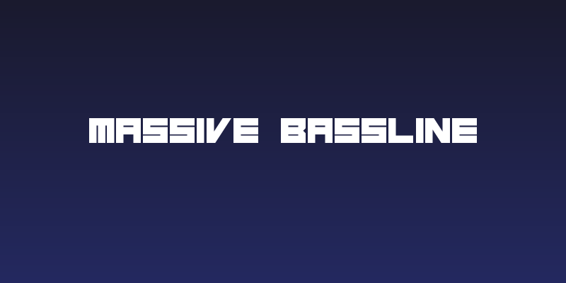 Massive Bassline Social Header