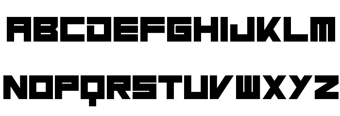 Massive Bassline Font LOWERCASE