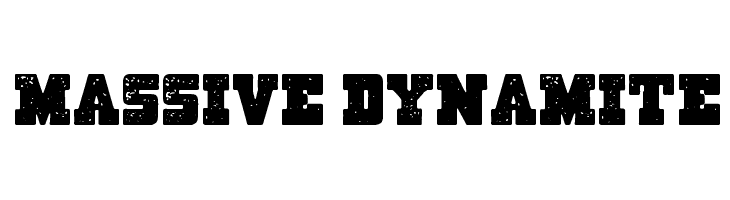 Massive Dynamite  フリーフォントのダウンロード