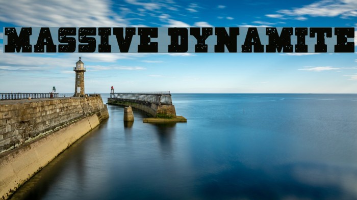 Massive Dynamite Font examples