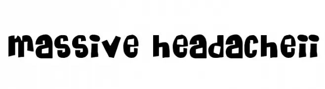 Massive HeadacheII  font caratteri gratis