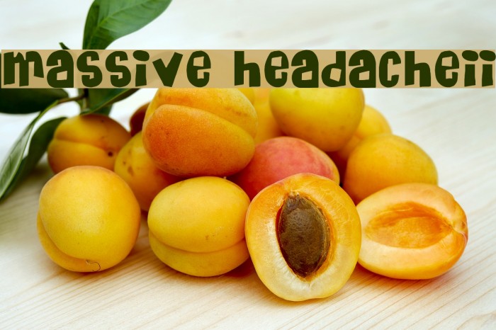 Massive HeadacheII Font examples