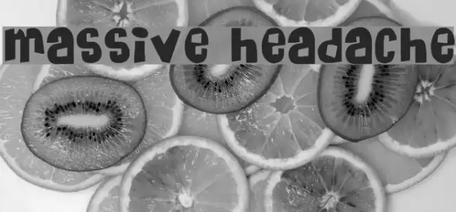 Massive Headache Caratteri examples