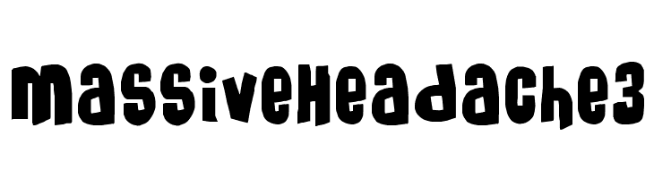 MassiveHeadache3  免费字体下载
