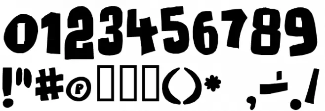 MassiveHeadache3 Font OTHER CHARS