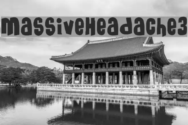 MassiveHeadache3 Font examples