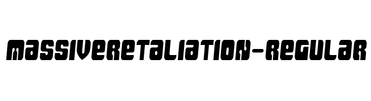 MassiveRetaliation-Regular  لخطوط تنزيل