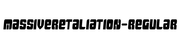 MassiveRetaliation-Regular  font caratteri gratis