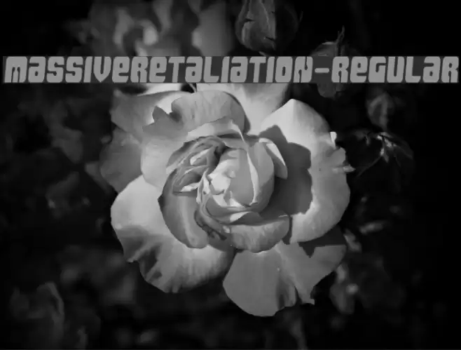 MassiveRetaliation-Regular Font examples
