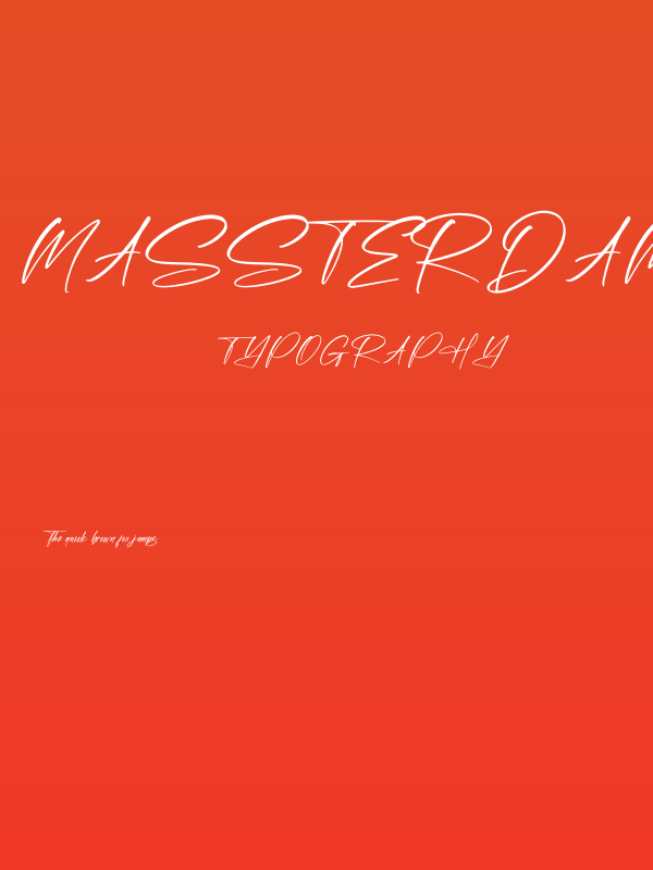 Massterdam Fontera Poster