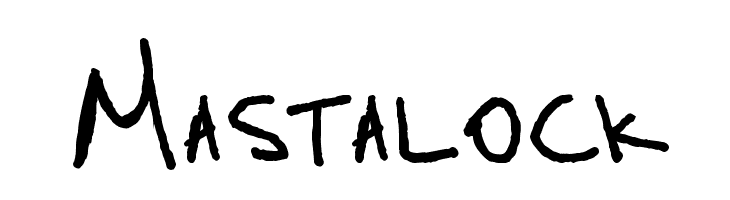 Mastalock  フリーフォントのダウンロード