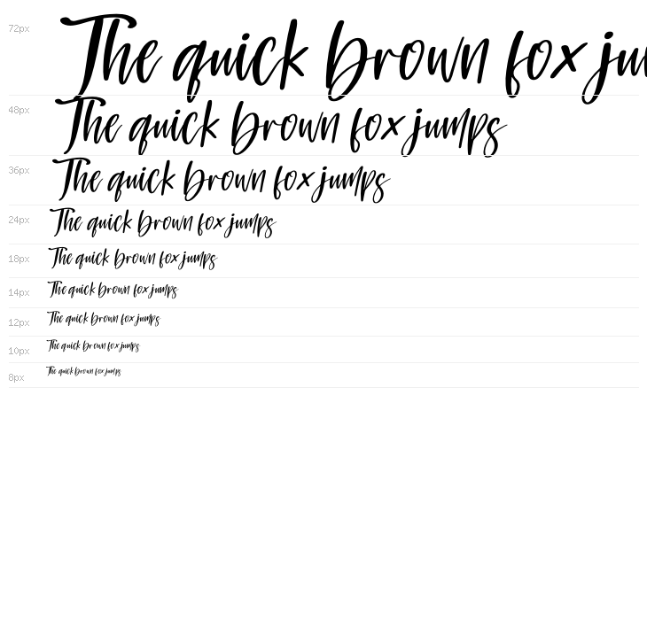 Mastelo Italic Waterfall