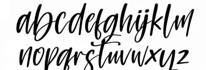 Mastelo Italic फ़ॉन्ट लोअरकेस