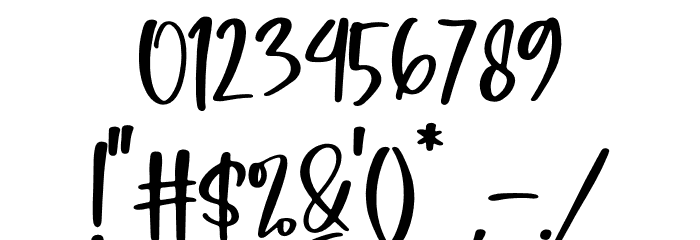 Mastelo Font OTHER CHARS