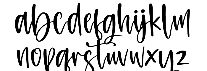 Mastelo Font LOWERCASE