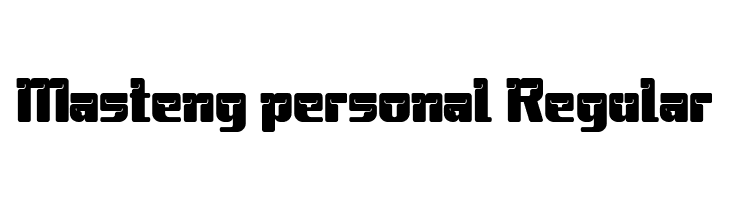 Masteng personal Regular  Frei Schriftart Herunterladen