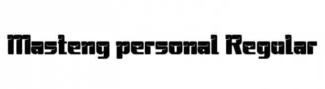 Masteng personal Regular  Fuentes Gratis Descargar