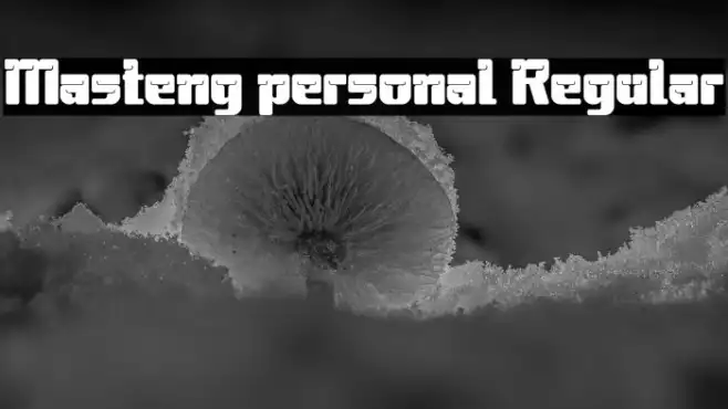 Masteng personal Regular Example 1