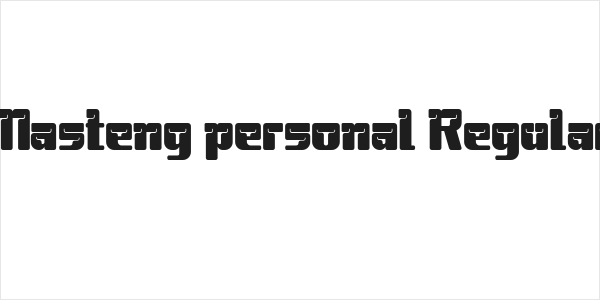 Masteng personal Regular Logo