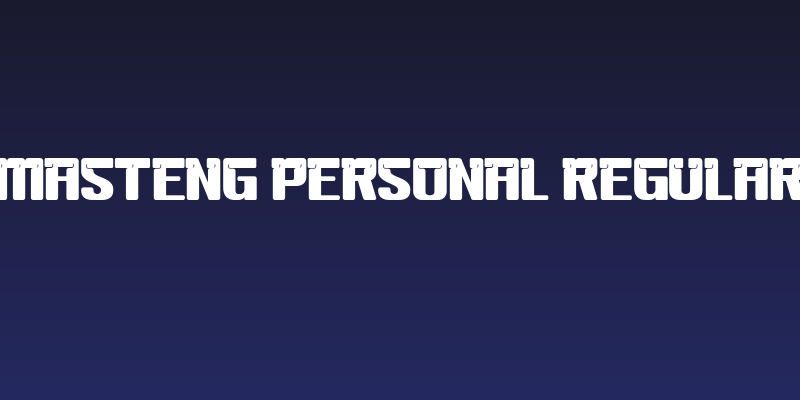 Masteng personal Regular Social Header
