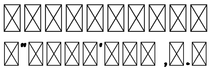 Master Black Personal Use Font OTHER CHARS