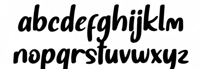 Master Black Personal Use 字体 小写