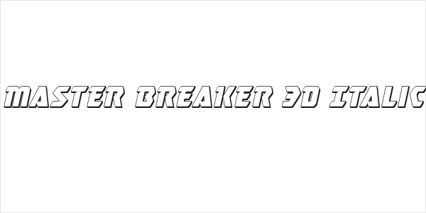 Master Breaker 3D Italic Logo