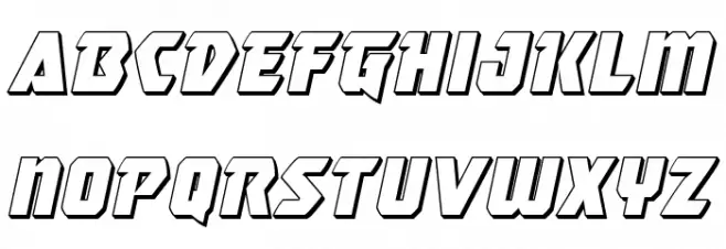 Master Breaker 3D Italic फ़ॉन्ट लोअरकेस