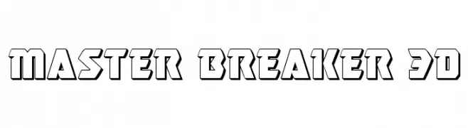 Master Breaker 3D  免费字体下载