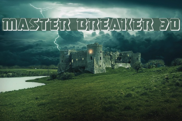 Master Breaker 3D Font examples