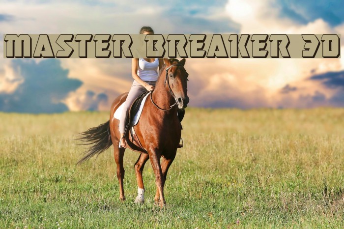 Master Breaker 3D Font examples