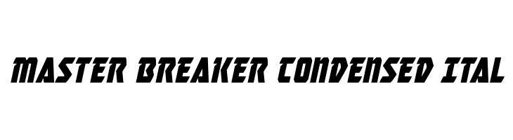 Master Breaker Condensed Ital  Descarca Fonturi Gratis