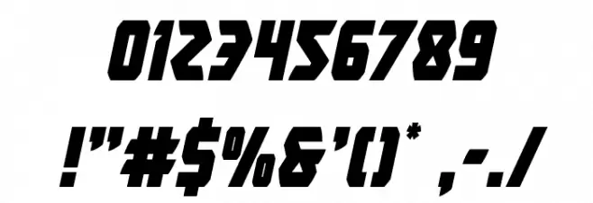 Master Breaker Condensed Ital Font OTHER CHARS