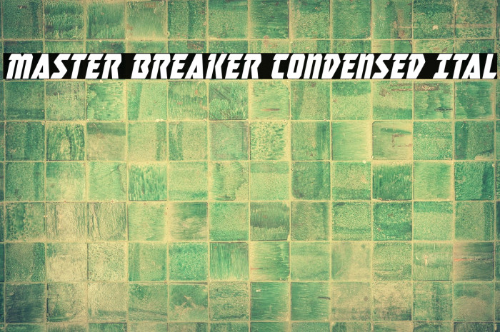 Master Breaker Condensed Ital Example 1